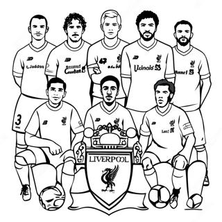 Liverpool Football Club Spelare Farglaggningssida 42371-35317