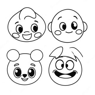 Disney Emoji Målarbilder