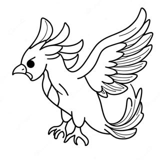 Mythologisk Fenix Farglaggningssida 42400-35331