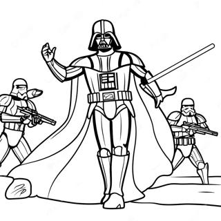 Darth Vader I Episk Strid Malarbild 42441-35181