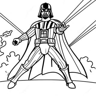 Darth Vader I Episk Strid Malarbild 42441-35184