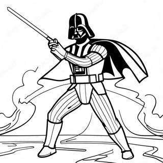 Darth Vader I Episk Strid Malarbild 42441-35366