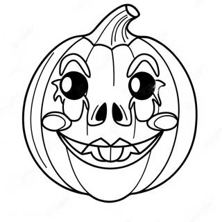 Skrammande Pumpa Halloween Mask Malarbild 42481-35204