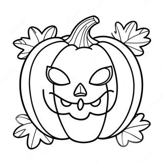 Skrammande Pumpa Halloween Mask Malarbild 42481-35403