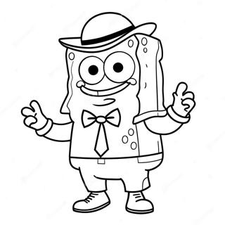 Spongebob I Cool Gangsteroutfit Malarbild 42922-35744