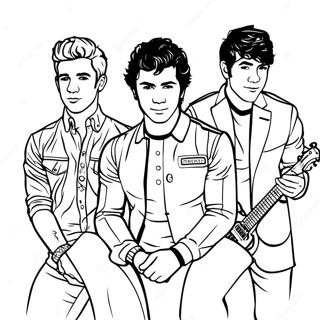 Jonas Brothers Logotyp Malarbild 42971-35790