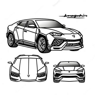 Lamborghini Urus Malarbild 43102-35879