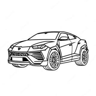 Sportig Lamborghini Urus Malarbild 43103-35885