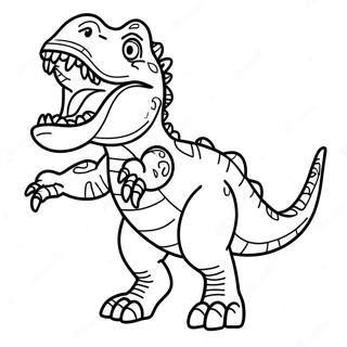 T Rex Ropande Malarbild 43243-35989