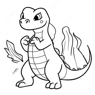 Eldig Charmeleon I Aktion Malarbild 43273-36022