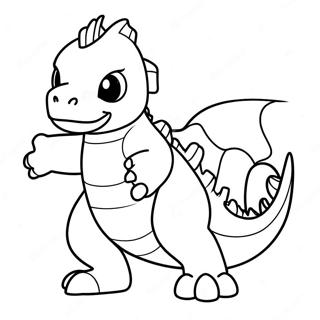 Eldig Charmeleon I Aktion Malarbild 43273-36024