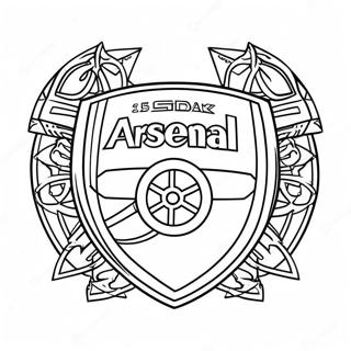 Arsenal Logotyp Malarbok 43472-36185