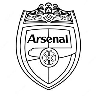 Arsenal Logotyp Malarbok 43472-36188