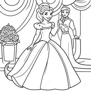 Fangslande Disney Prinsessbrollop Farglaggningssida 43563-36250