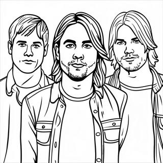 Nirvana Bandmedlemmar Malarbok 43753-36406