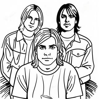 Nirvana Bandmedlemmar Malarbok 43753-36407