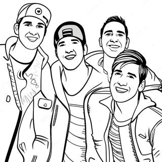 Big Time Rush Bandmedlemmar Malarbild 43853-36478