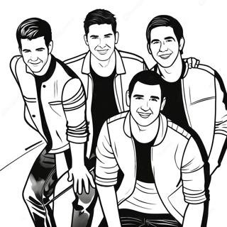 Big Time Rush Bandmedlemmar Malarbild 43853-36479