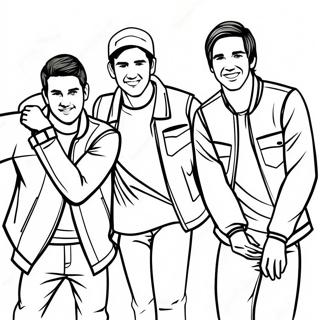 Big Time Rush Bandmedlemmar Malarbild 43853-36480