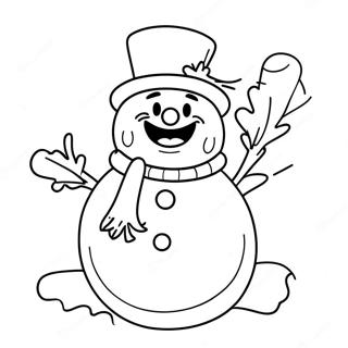 Farglaggningssida Med Frosty The Snowman 44032-36623