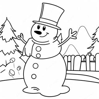 Farglaggningssida Med Frosty The Snowman 44032-36624