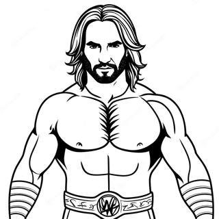 Seth Rollins Wwe Malarbok 44232-36792