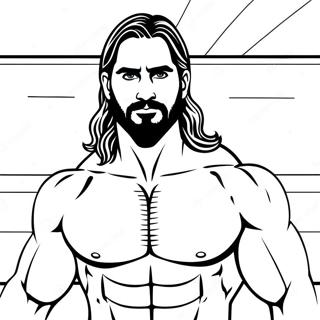 Seth Rollins I Aktion Malarbok 44233-36787