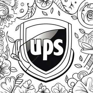 Ups Logotyp Farglaggningssida 44352-36877