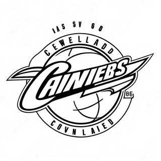 Cleveland Cavaliers Logotyp Malarbild 44482-36982