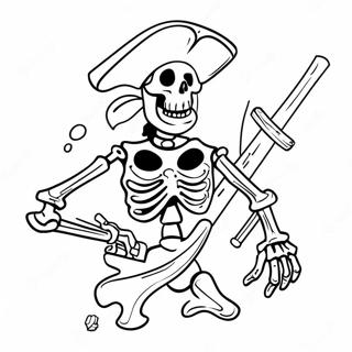 Piratskelett Malarbild 44612-37090