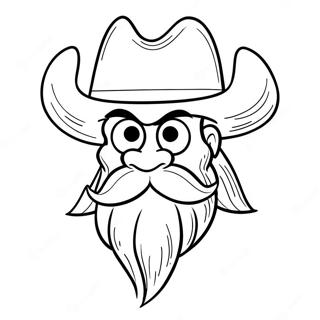 Yosemite Sam Med Cowboyhatt Malarbild 44713-37169