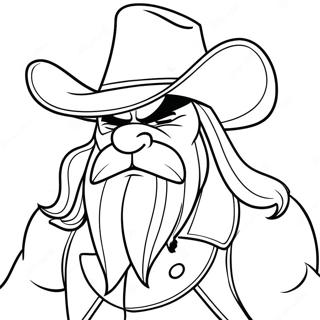 Yosemite Sam Med Cowboyhatt Malarbild 44713-37170