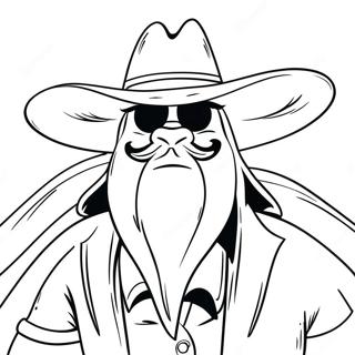 Yosemite Sam Med Cowboyhatt Malarbild 44713-37171