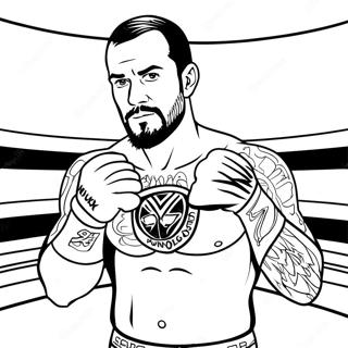 Cm Punk I Ringen Malarbok 44853-37282