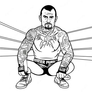 Cm Punk I Ringen Malarbok 44853-37283