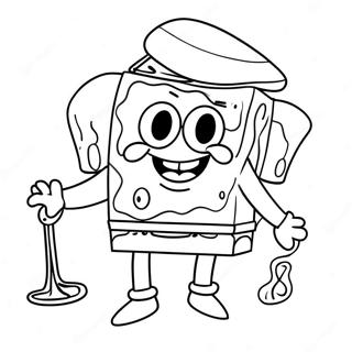 Spongebob Pilgrimskostym Malarbild 44893-37311