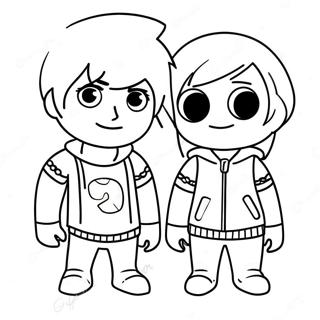 Scott Pilgrim Och Ramona Flowers Malarbild 45003-37402