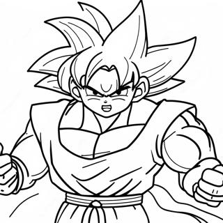 Goku Black I Stridsstallning Malarbild 4502-3621