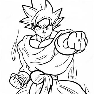 Goku Black I Stridsstallning Malarbild 4502-3623