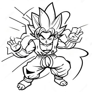 Goku Black I Stridsstallning Malarbild 4502-3624