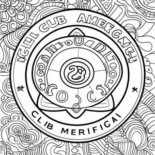 Club America Logotyp Farglaggningssida 45042-37428