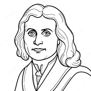 Farglaggningssida Med Isaac Newton 45863-38212