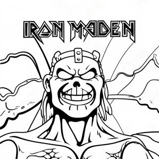 Farglaggningssida Med Iron Maiden Logotyp 45923-38258