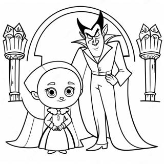 Dracula Och Mavis Hotell Transylvanien Malarbild 46244-38518