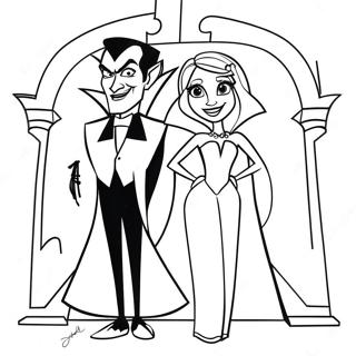 Dracula Och Mavis Hotell Transylvanien Malarbild 46244-38519