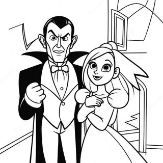 Dracula Och Mavis Hotell Transylvanien Malarbild 46244-38520