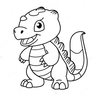 Agumon Digimon Aventyr Malarbild 4632-3726