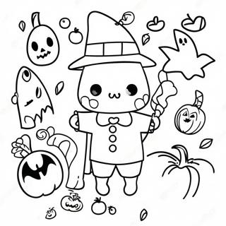 Halloween Doodle Konst Malarbild 46383-38622