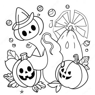 Halloween Doodle Konst Malarbild 46383-38623