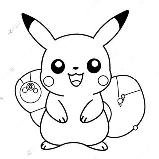 Sot Pikachu Pokemon Farglaggningssida 46934-39059